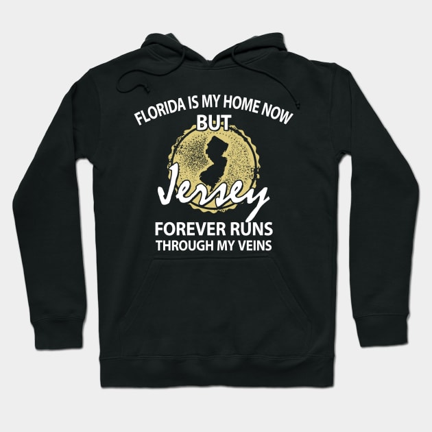 Florida Is My Home But Jersey Forever Hoodie by ScottsRed